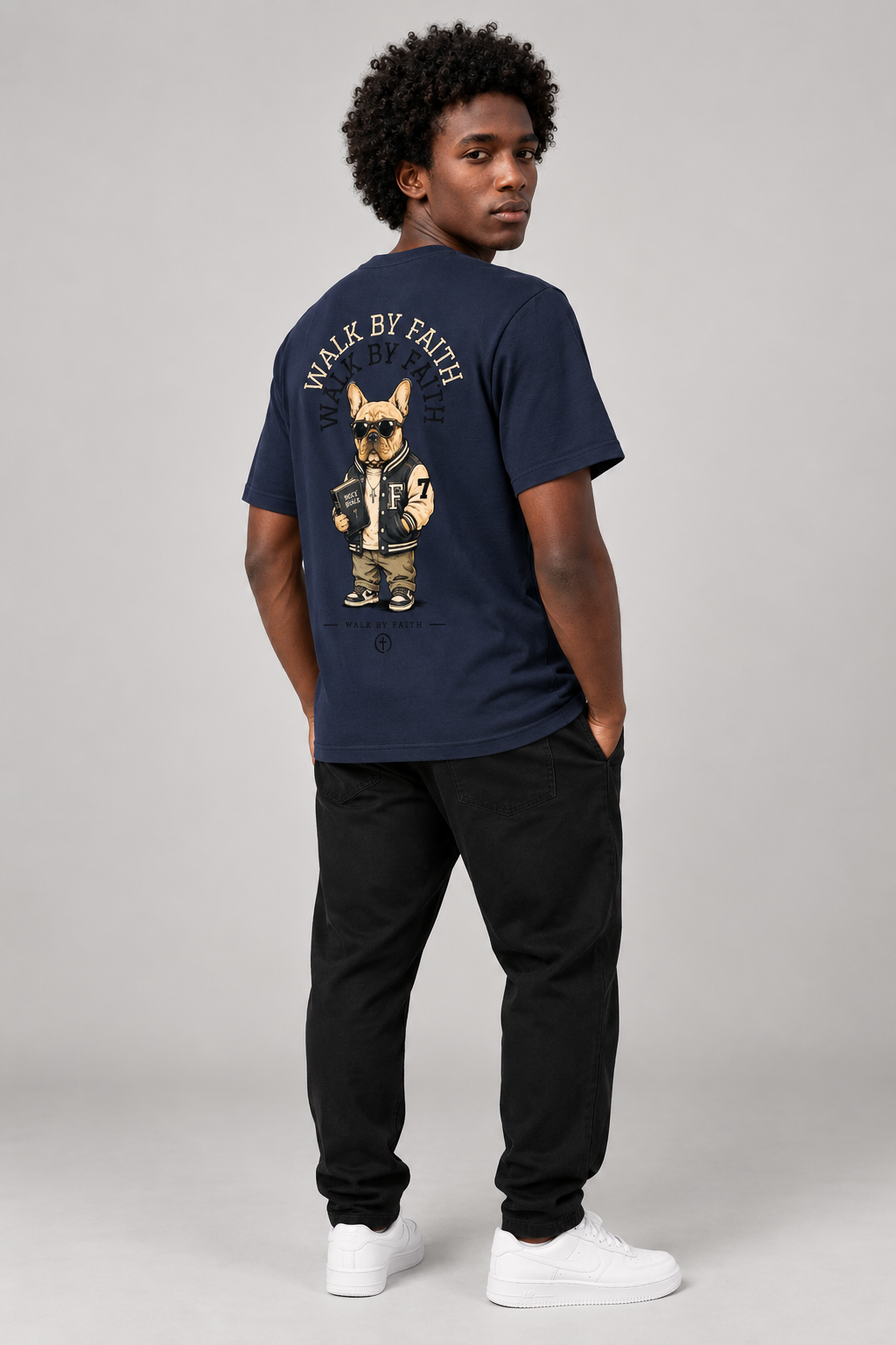 Walk by Faith – T-shirt de Manga Curta | Caminho Collection | Sheepfy