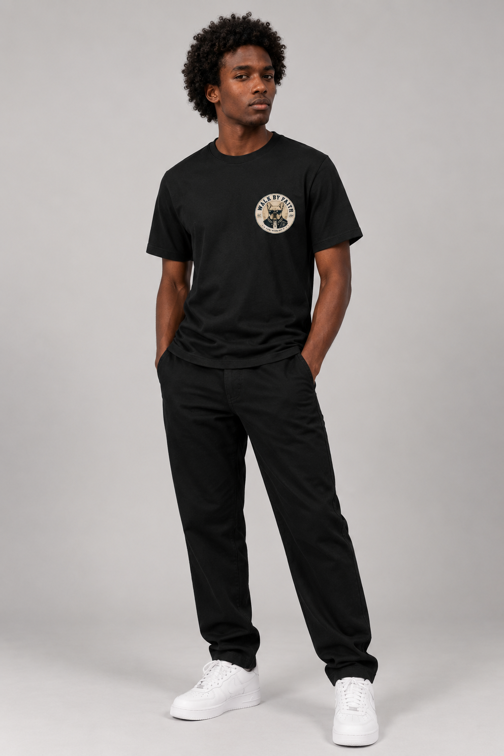 Walk by Faith – T-shirt de Manga Curta | Caminho Collection | Sheepfy