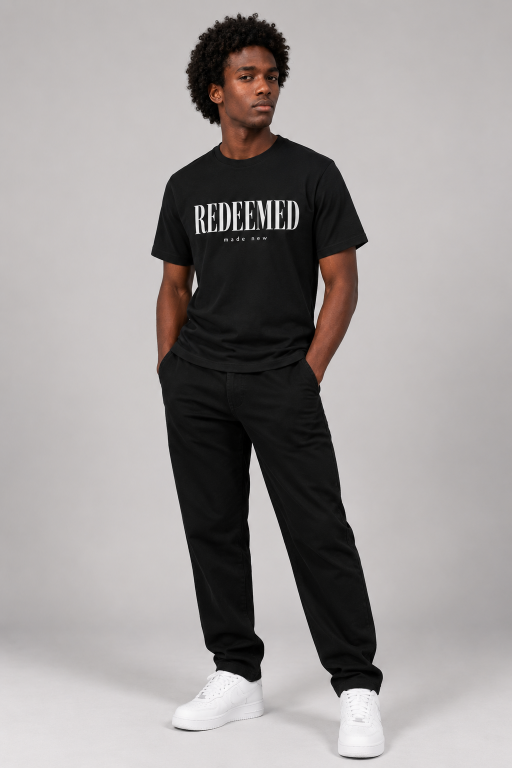 Redeemed – T-shirt de Manga Curta | Caminho Collection | Sheepfy