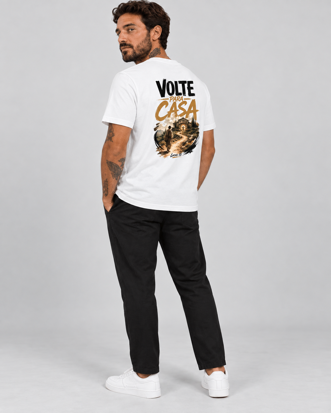 Volte para Casa – T-shirt de Manga Curta | Caminho Collection | Sheepfy