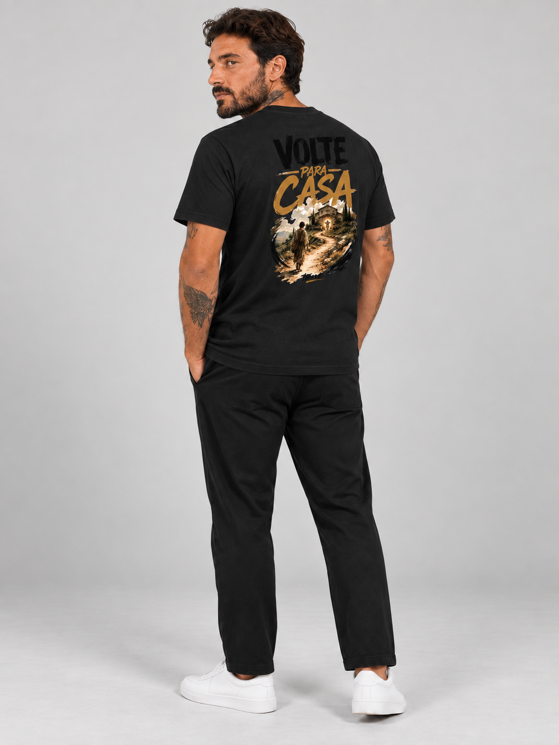 Volte para Casa – T-shirt de Manga Curta | Caminho Collection | Sheepfy