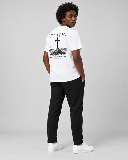 Faith – T-shirt de Manga Curta | Caminho Collection | Sheepfy