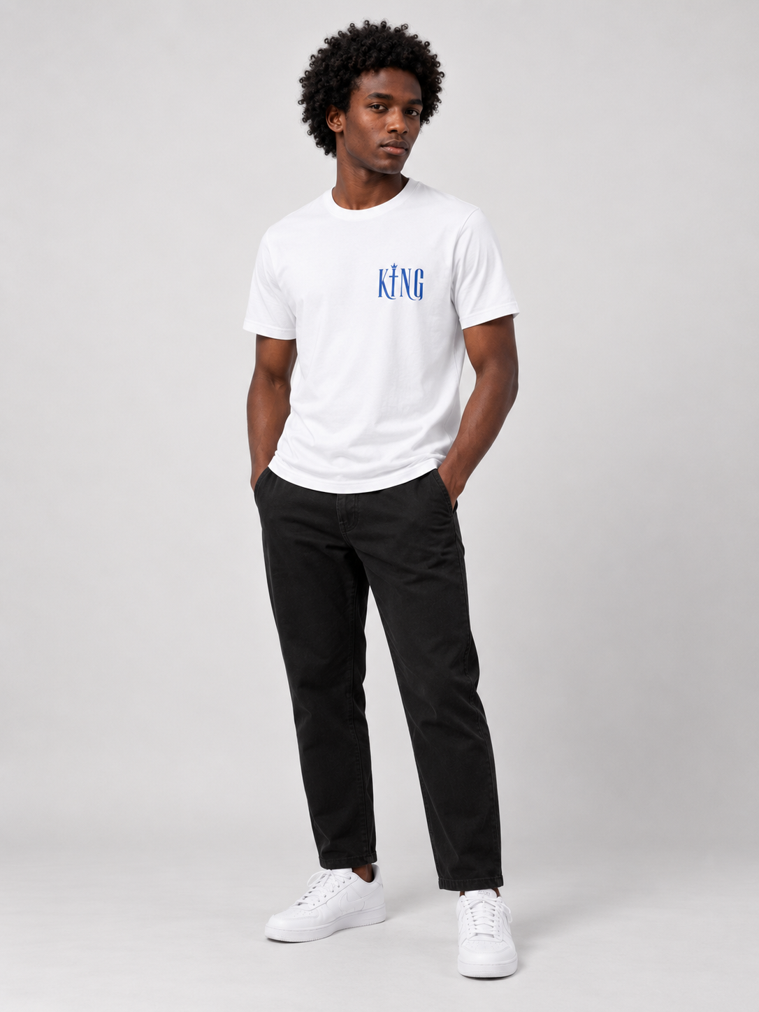 Jesus is King – T-shirt de Manga Curta | Caminho Collection | Sheepfy