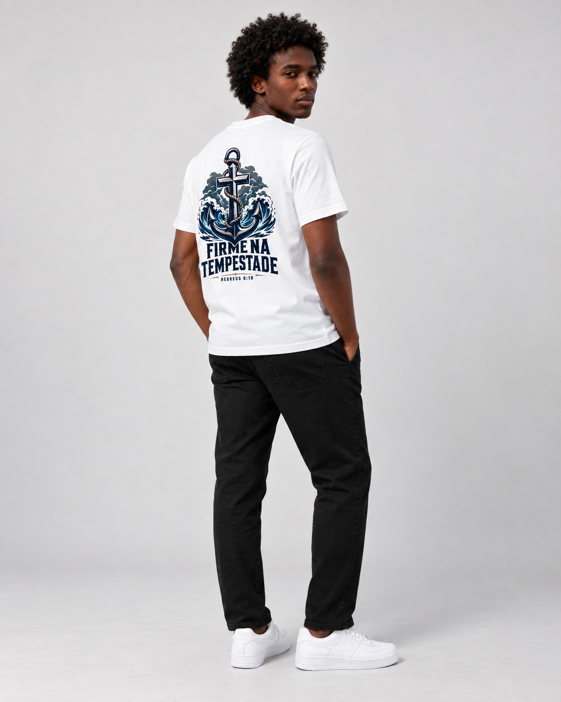 Firme na Tempestade – T-shirt de Manga Curta | Caminho Collection | Sheepfy