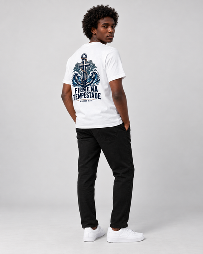 Firme na Tempestade – T-shirt de Manga Curta | Caminho Collection | Sheepfy