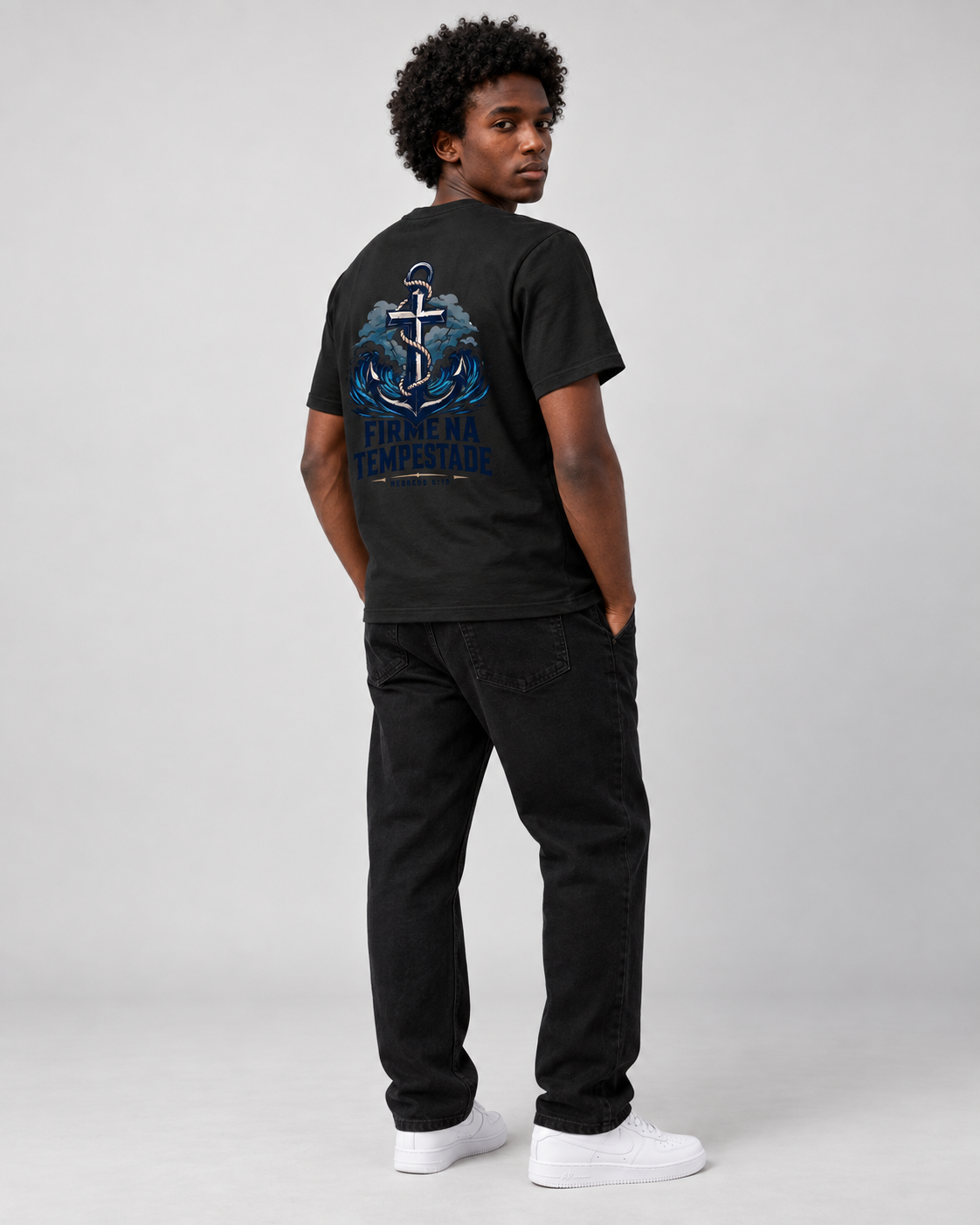 Firme na Tempestade – T-shirt de Manga Curta | Caminho Collection | Sheepfy