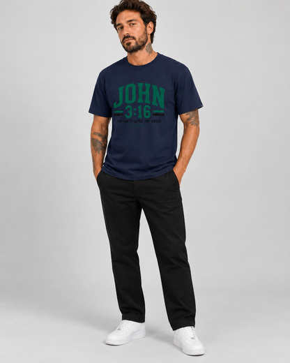 John 3:16 – T-shirt de Manga Curta | Caminho Collection | Sheepfy