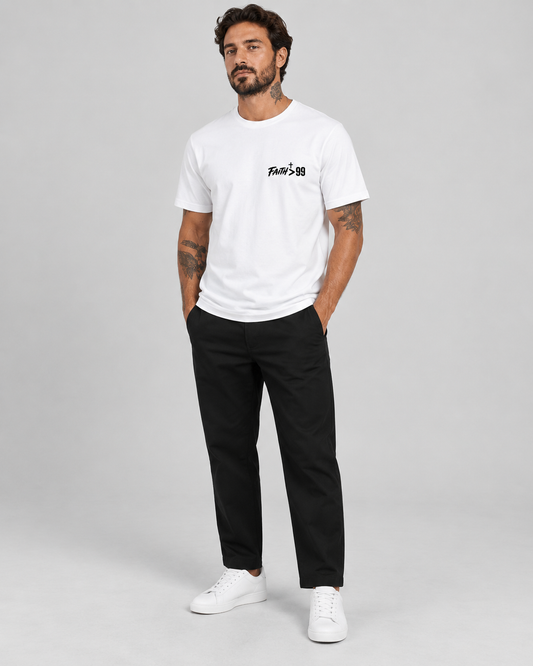Faith > 99 – T-shirt de Manga Curta | Caminho Collection | Sheepfy
