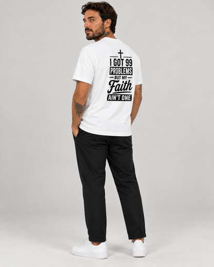 Faith > 99 – T-shirt de Manga Curta | Caminho Collection | Sheepfy
