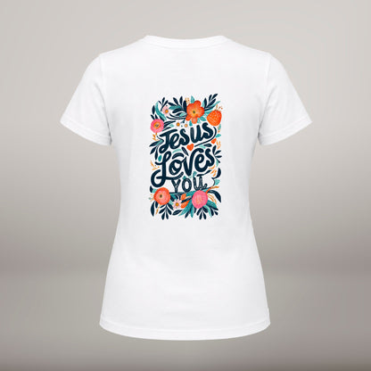 You Are Loved by Jesus – T-shirt de Manga Curta | Caminho Collection | Sheepfy