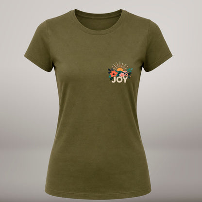 Joy Comes In The Morning – T-shirt de Manga Curta | Caminho Collection | Sheepfy