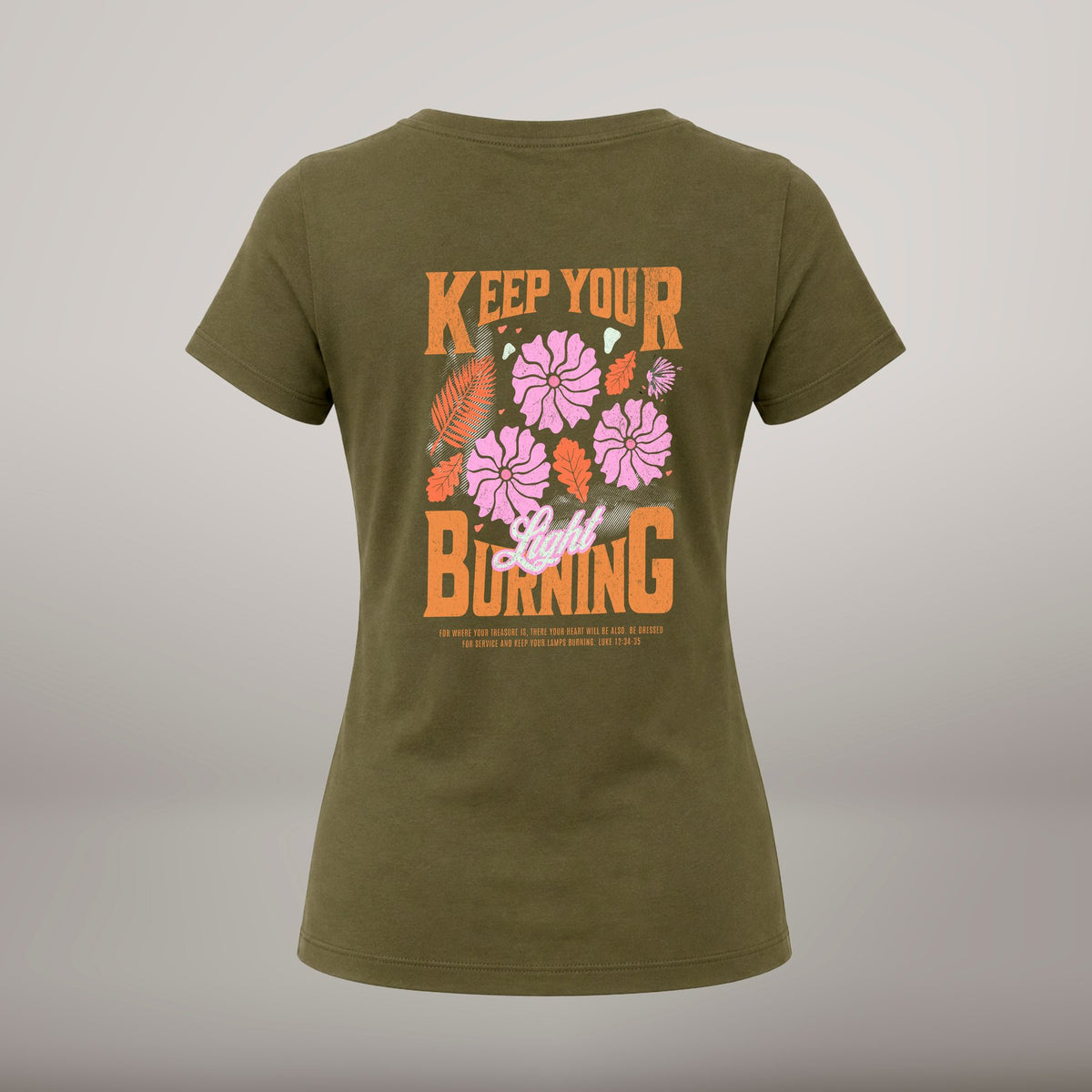 Keep Your Light Burning – T-shirt de Manga Curta | Caminho Collection | Sheepfy