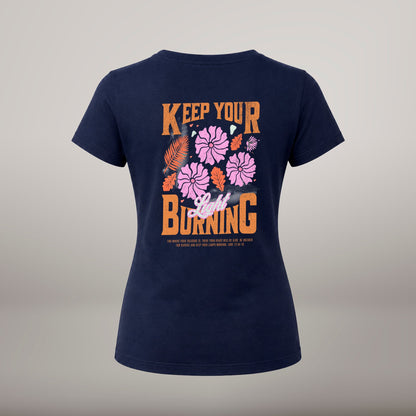 Keep Your Light Burning – T-shirt de Manga Curta | Caminho Collection | Sheepfy