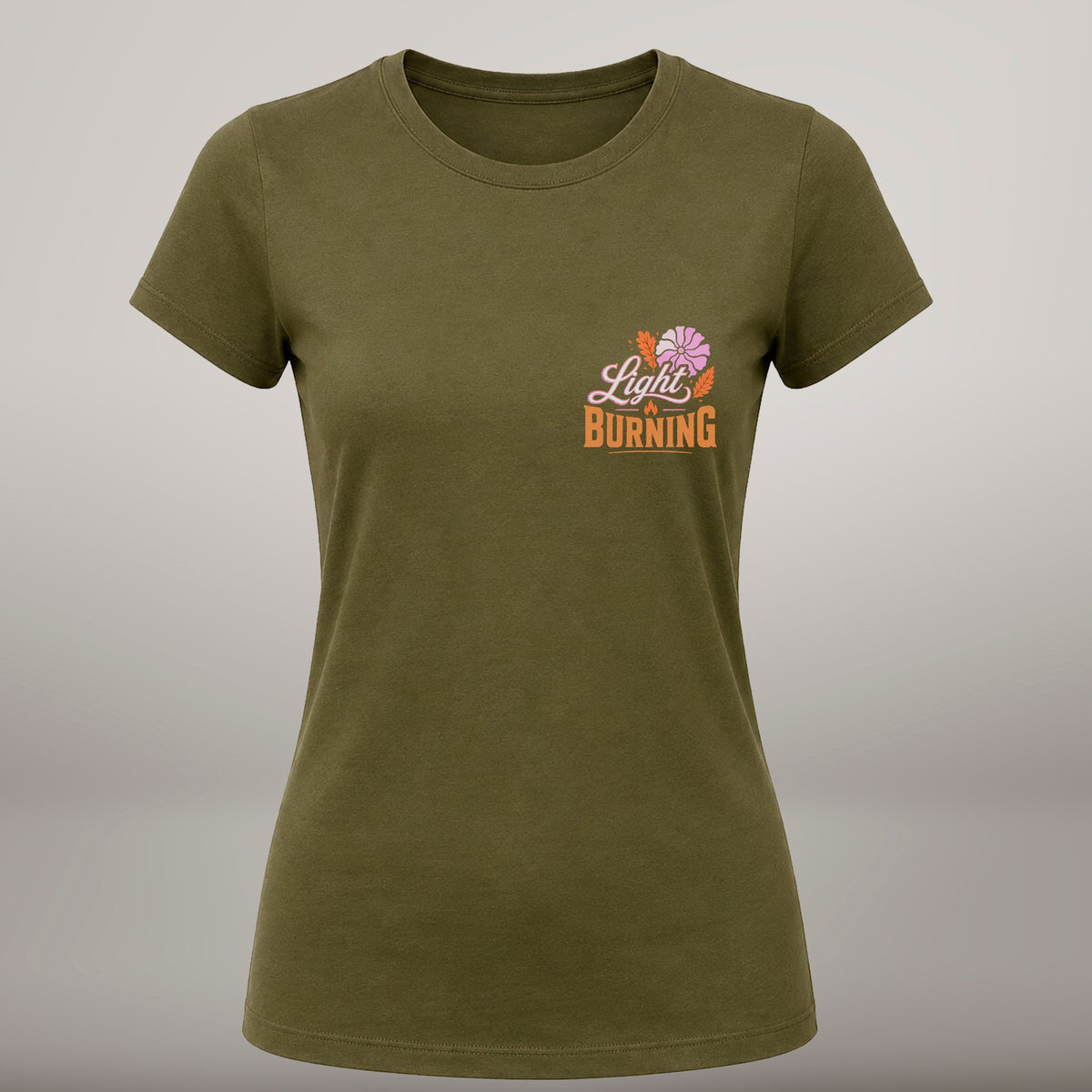 Keep Your Light Burning – T-shirt de Manga Curta | Caminho Collection | Sheepfy