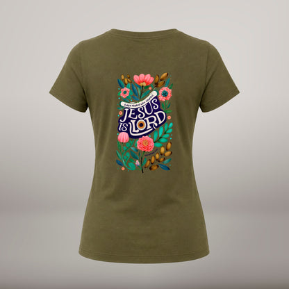 Jesus Is Lord – T-shirt de Manga Curta | Caminho Collection | Sheepfy