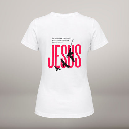 Jesus's Love – T-shirt de Manga Curta | Caminho Collection | Sheepfy