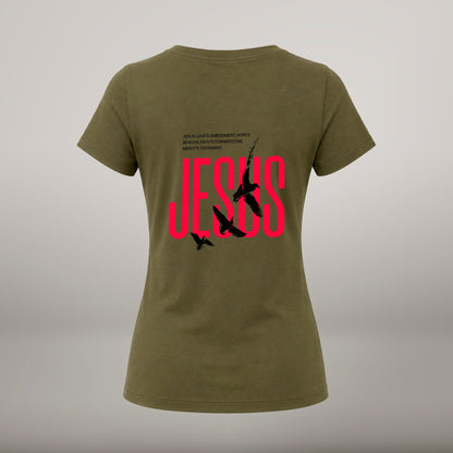 Jesus's Love – T-shirt de Manga Curta | Caminho Collection | Sheepfy