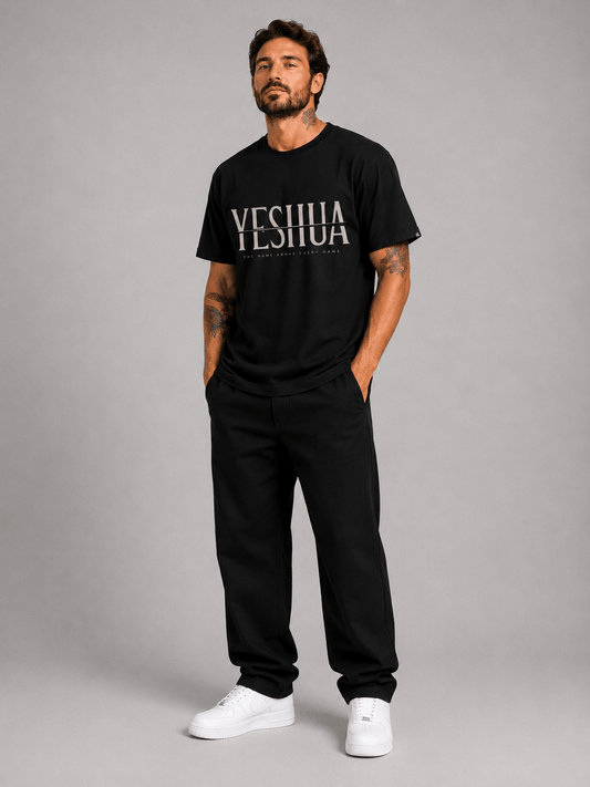 Above Every Name – T-shirt cristã de homem, preta