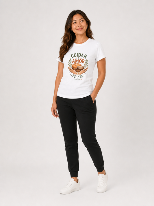 Cuidar é Amor – T-shirt de Manga Curta | Caminho Collection | Sheepfy
