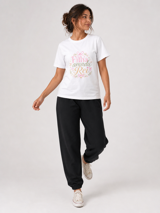 Filha Amada do Rei – T-shirt de Manga Curta | Caminho Collection | Sheepfy