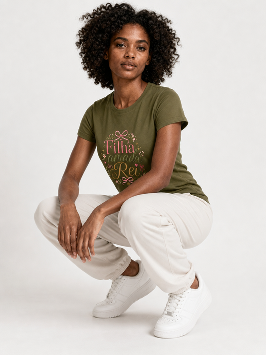 Filha Amada do Rei – T-shirt de Manga Curta | Caminho Collection | Sheepfy