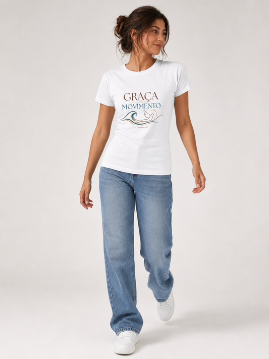 Graça em Movimento – T-shirt de Manga Curta | Caminho Collection | Sheepfy