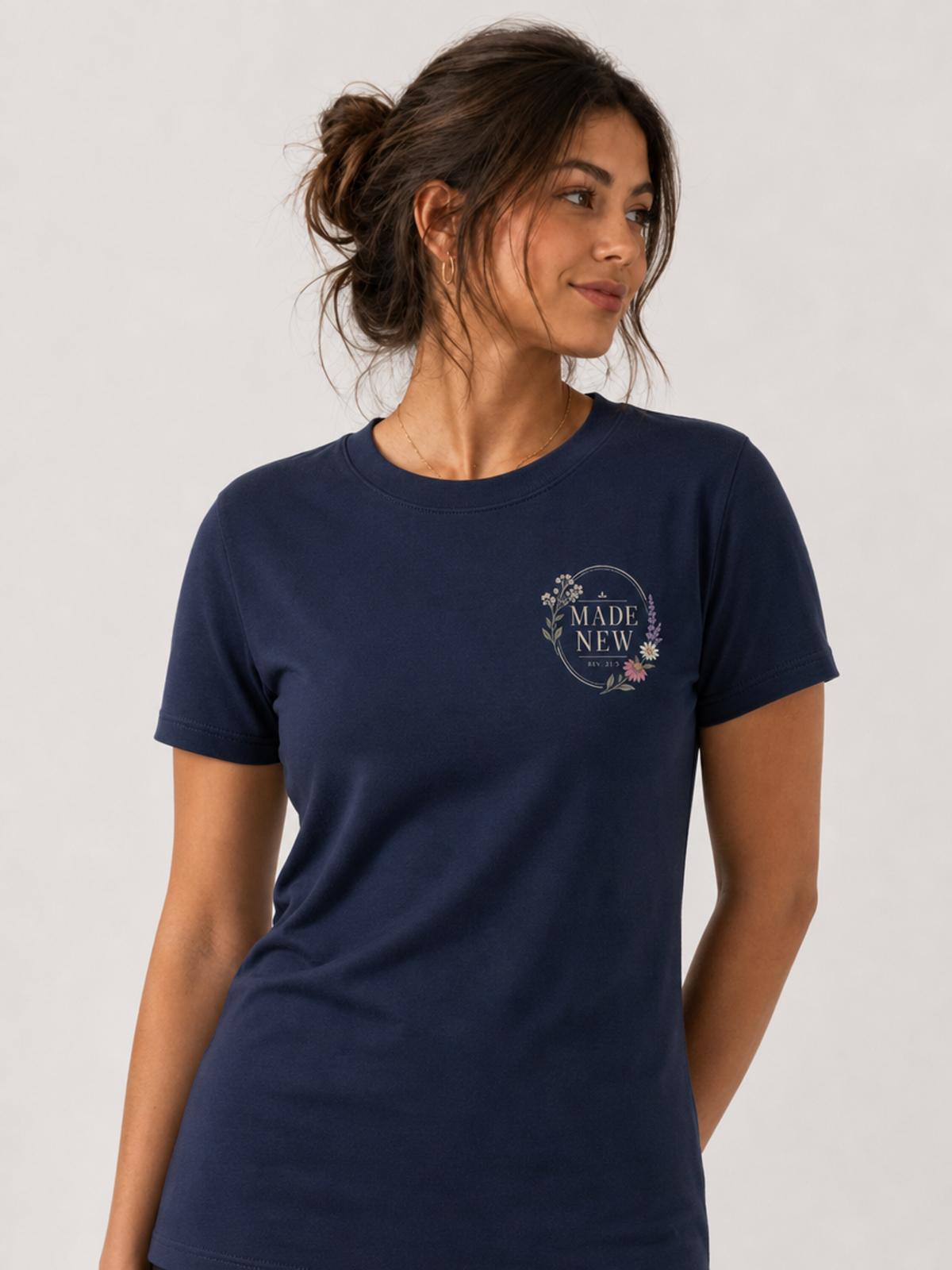 He Makes All Things New – T-shirt de Manga Curta | Caminho Collection | Sheepfy