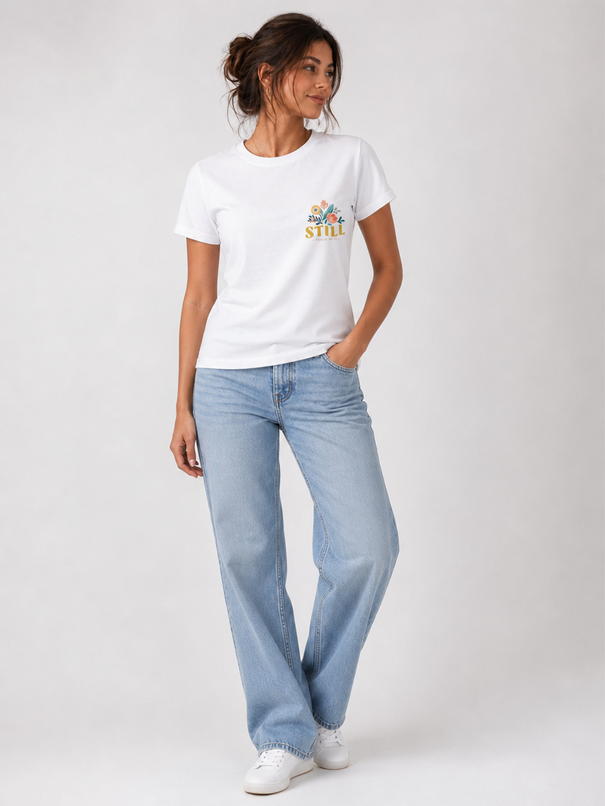 Be Still and Know – T-shirt de Manga Curta | Caminho Collection | Sheepfy