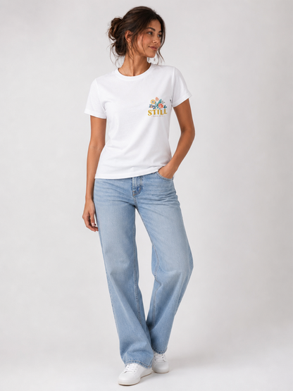 Be Still and Know – T-shirt de Manga Curta | Caminho Collection | Sheepfy