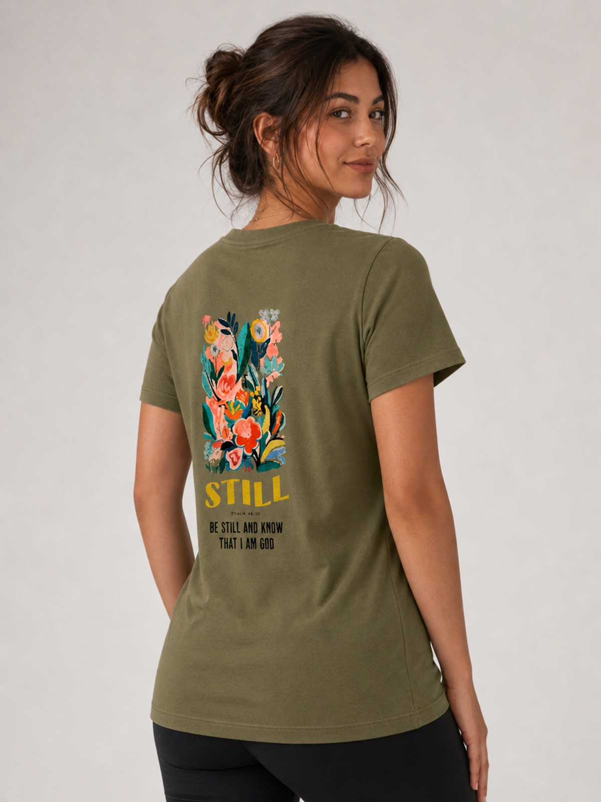 Be Still and Know – T-shirt de Manga Curta | Caminho Collection | Sheepfy
