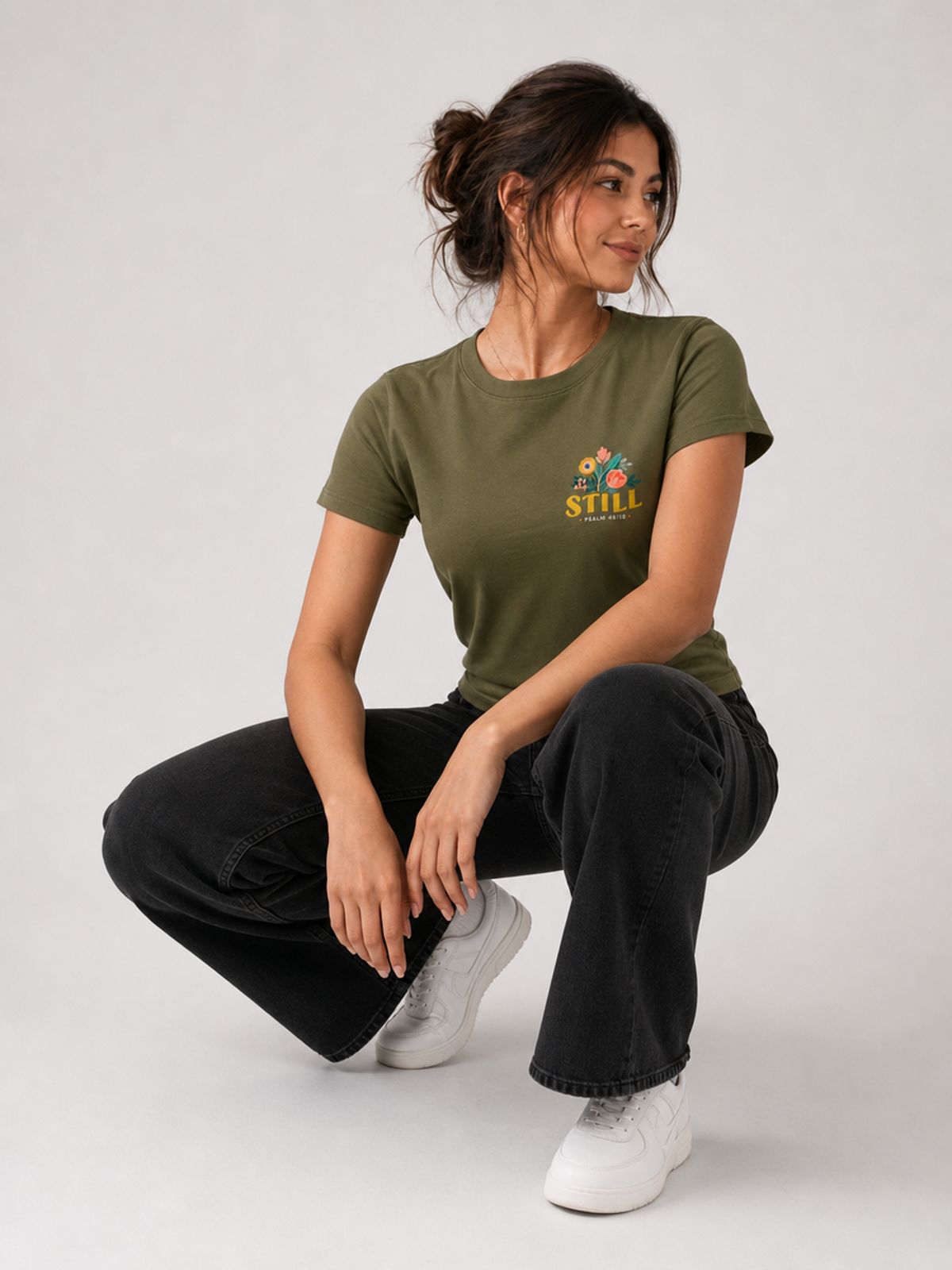 Be Still and Know – T-shirt de Manga Curta | Caminho Collection | Sheepfy