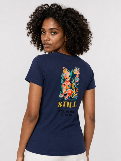 Be Still and Know – T-shirt de Manga Curta | Caminho Collection | Sheepfy