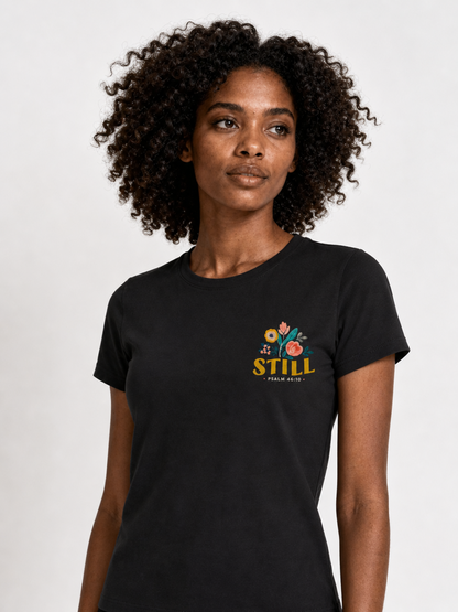 Be Still and Know – T-shirt de Manga Curta | Caminho Collection | Sheepfy