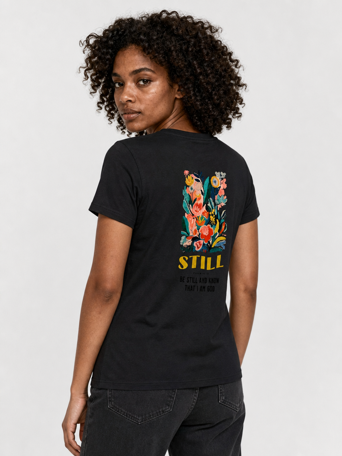 Be Still and Know – T-shirt de Manga Curta | Caminho Collection | Sheepfy