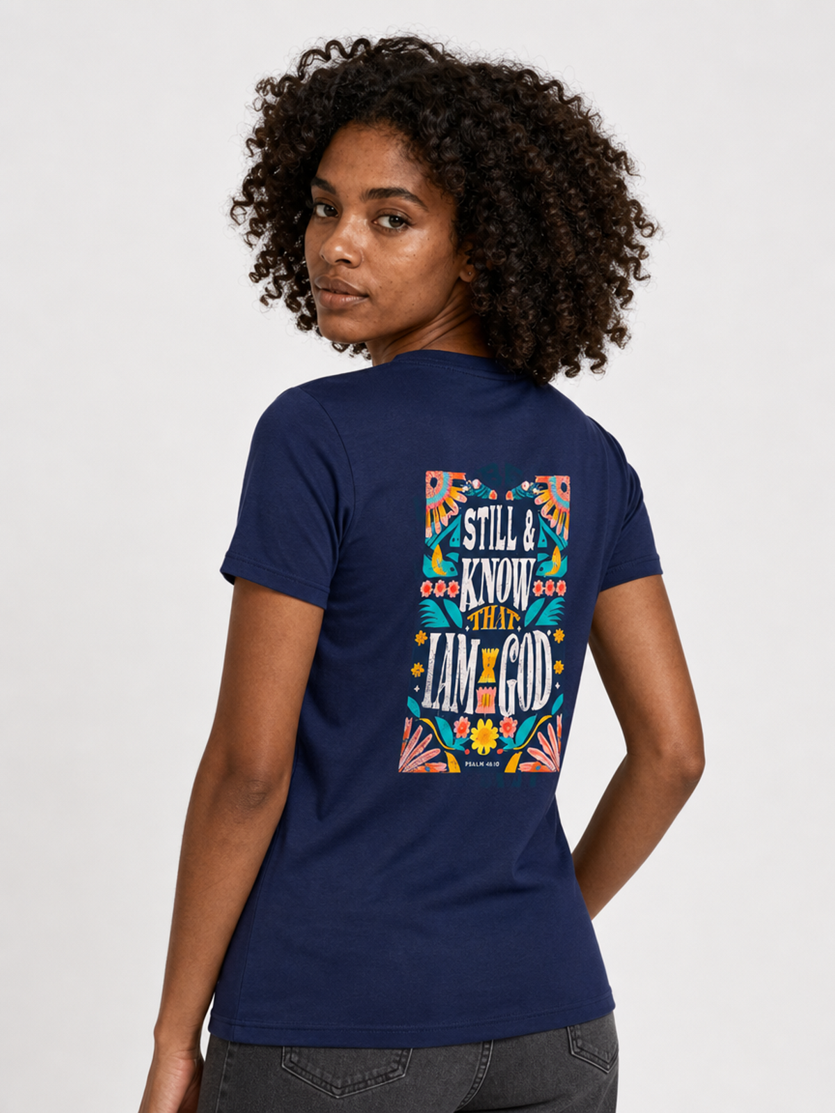 I Am God – T-shirt de Manga Curta | Caminho Collection | Sheepfy