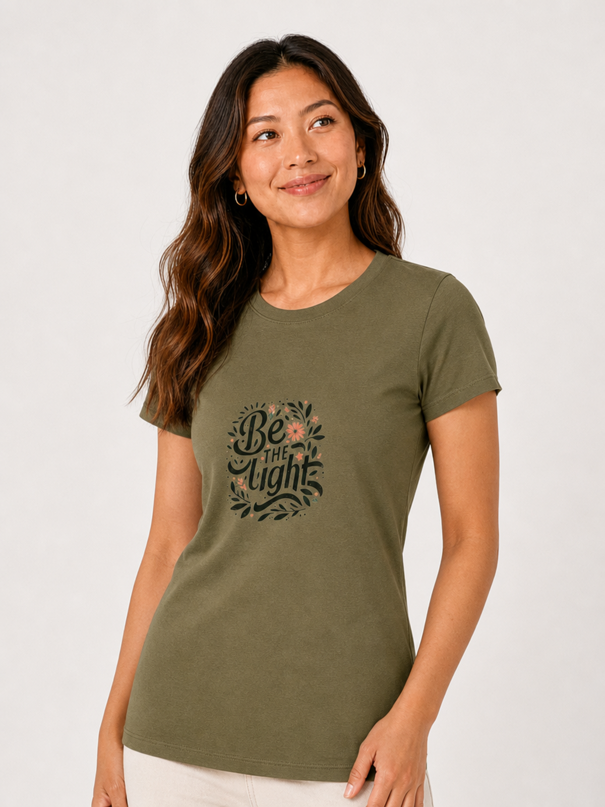 Be the Light Minimal – T-shirt de Manga Curta | Caminho Collection | Sheepfy
