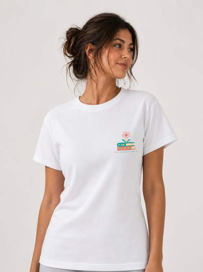Entre as Páginas – T-shirt de Manga Curta | Caminho Collection | Sheepfy
