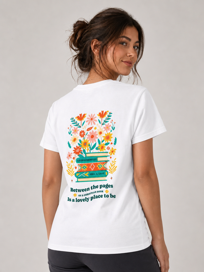 Entre as Páginas – T-shirt de Manga Curta | Caminho Collection | Sheepfy