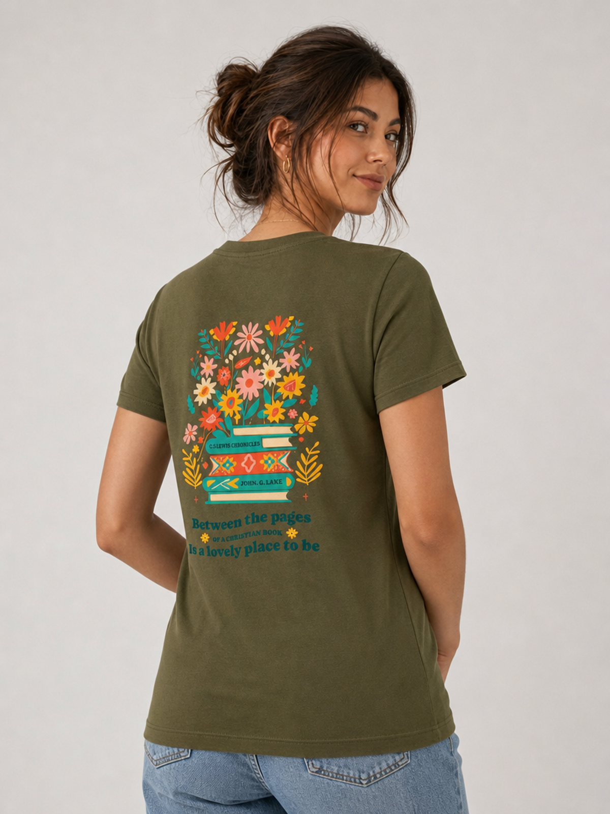 Entre as Páginas – T-shirt de Manga Curta | Caminho Collection | Sheepfy