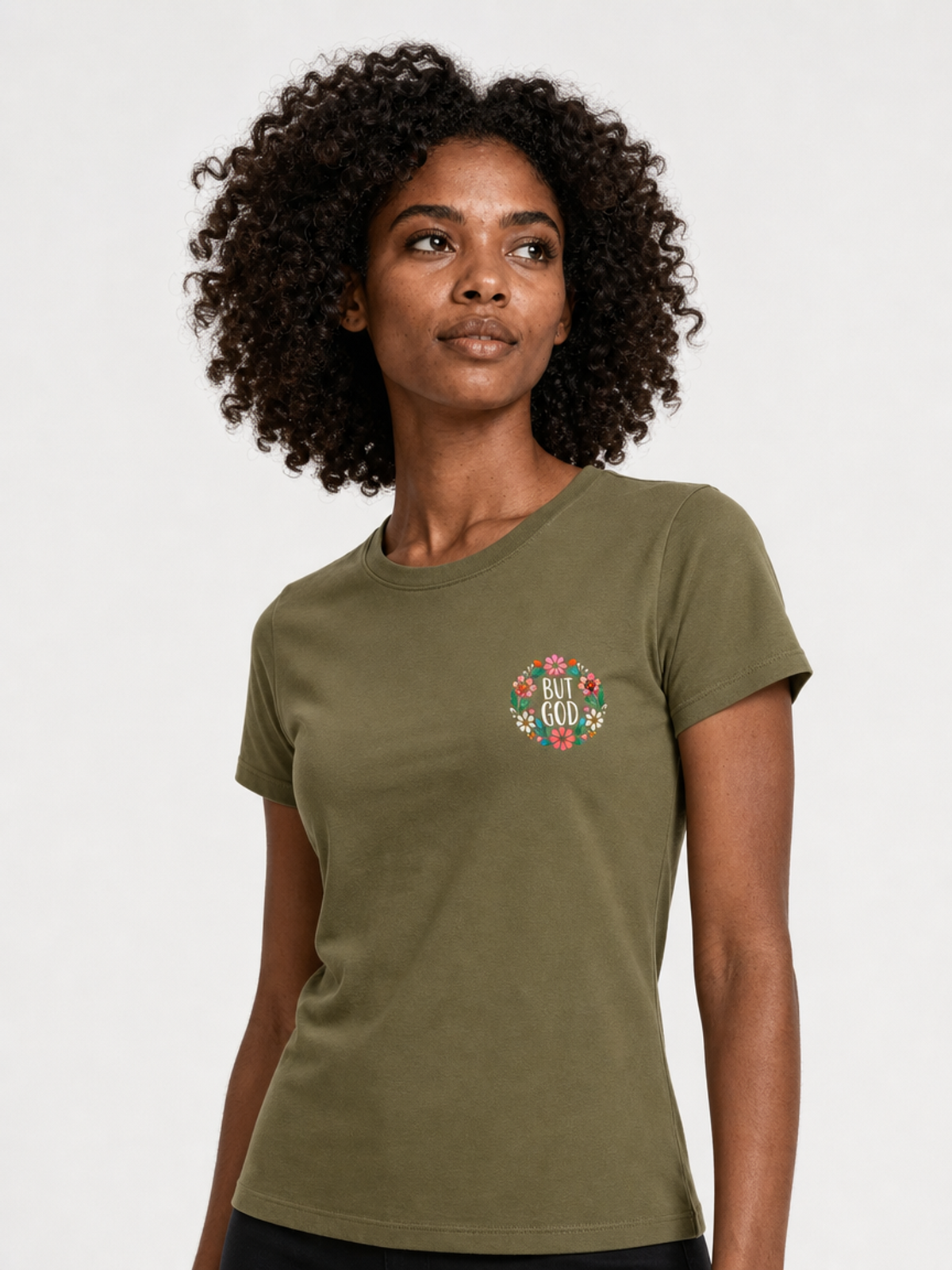 But God – T-shirt de Manga Curta | Caminho Collection | Sheepfy