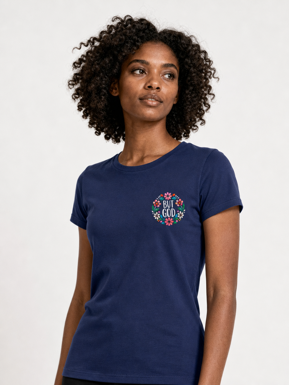 But God – T-shirt de Manga Curta | Caminho Collection | Sheepfy