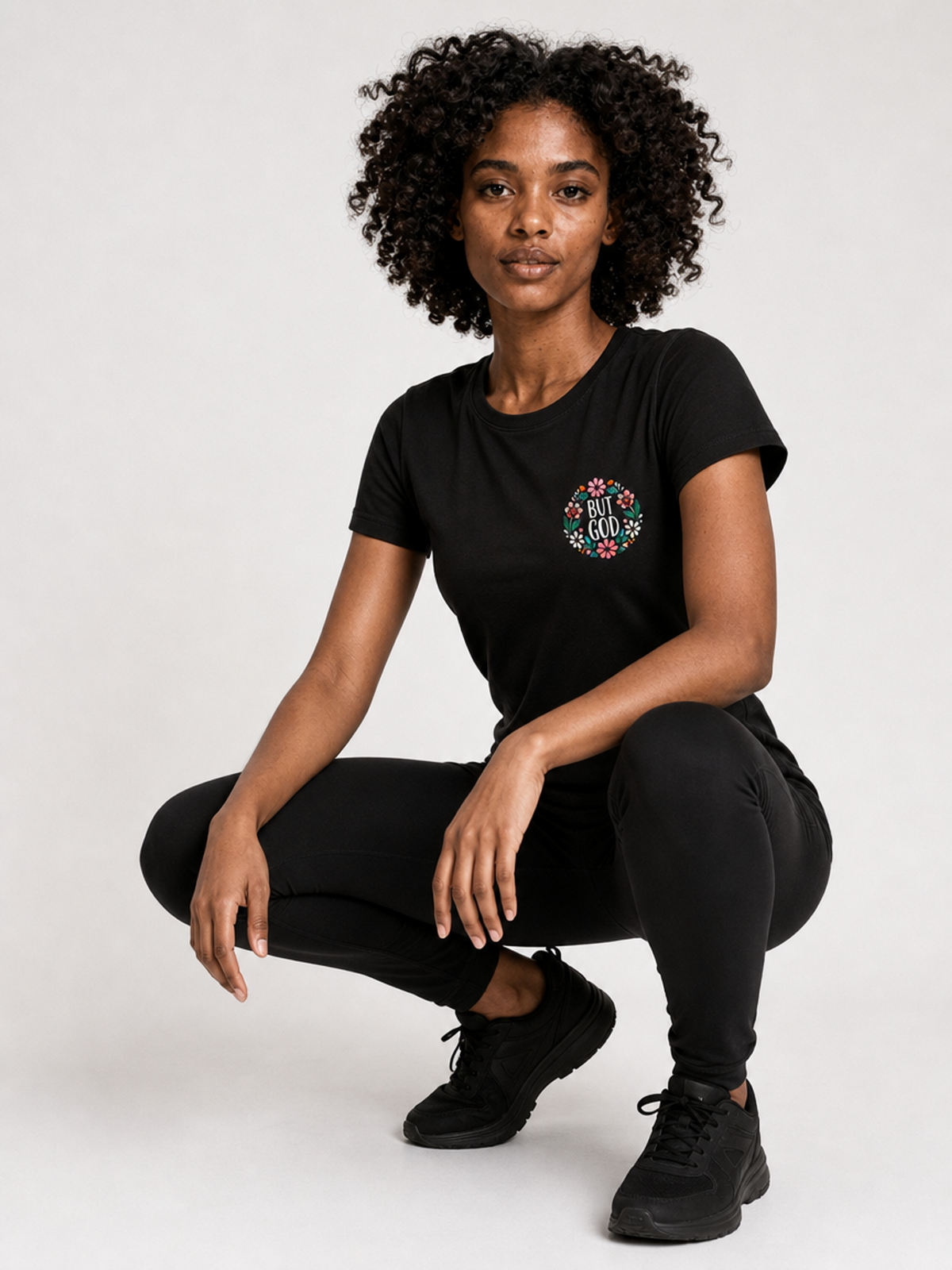 But God – T-shirt de Manga Curta | Caminho Collection | Sheepfy