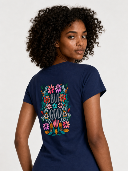 But God – T-shirt de Manga Curta | Caminho Collection | Sheepfy