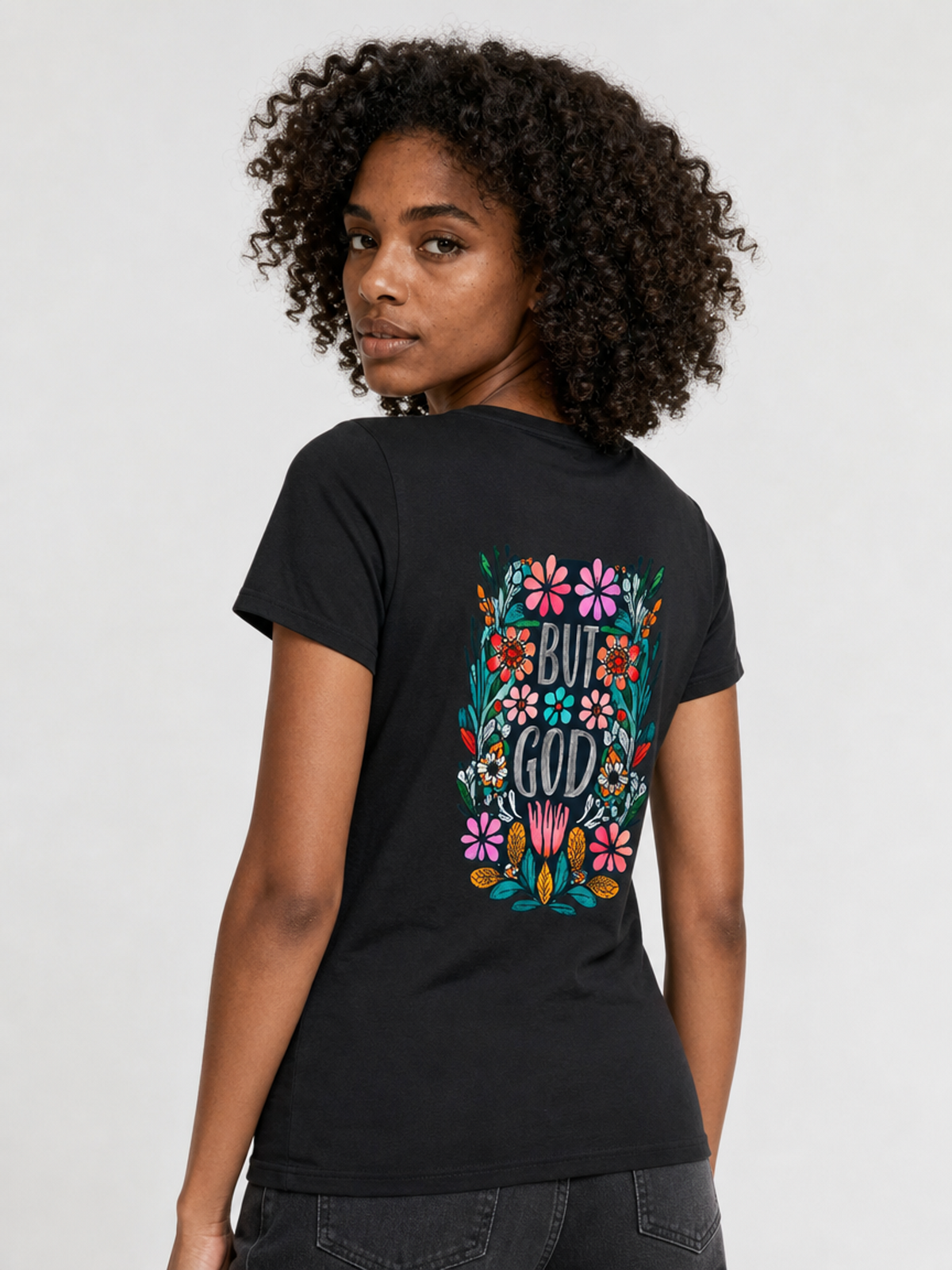But God – T-shirt de Manga Curta | Caminho Collection | Sheepfy