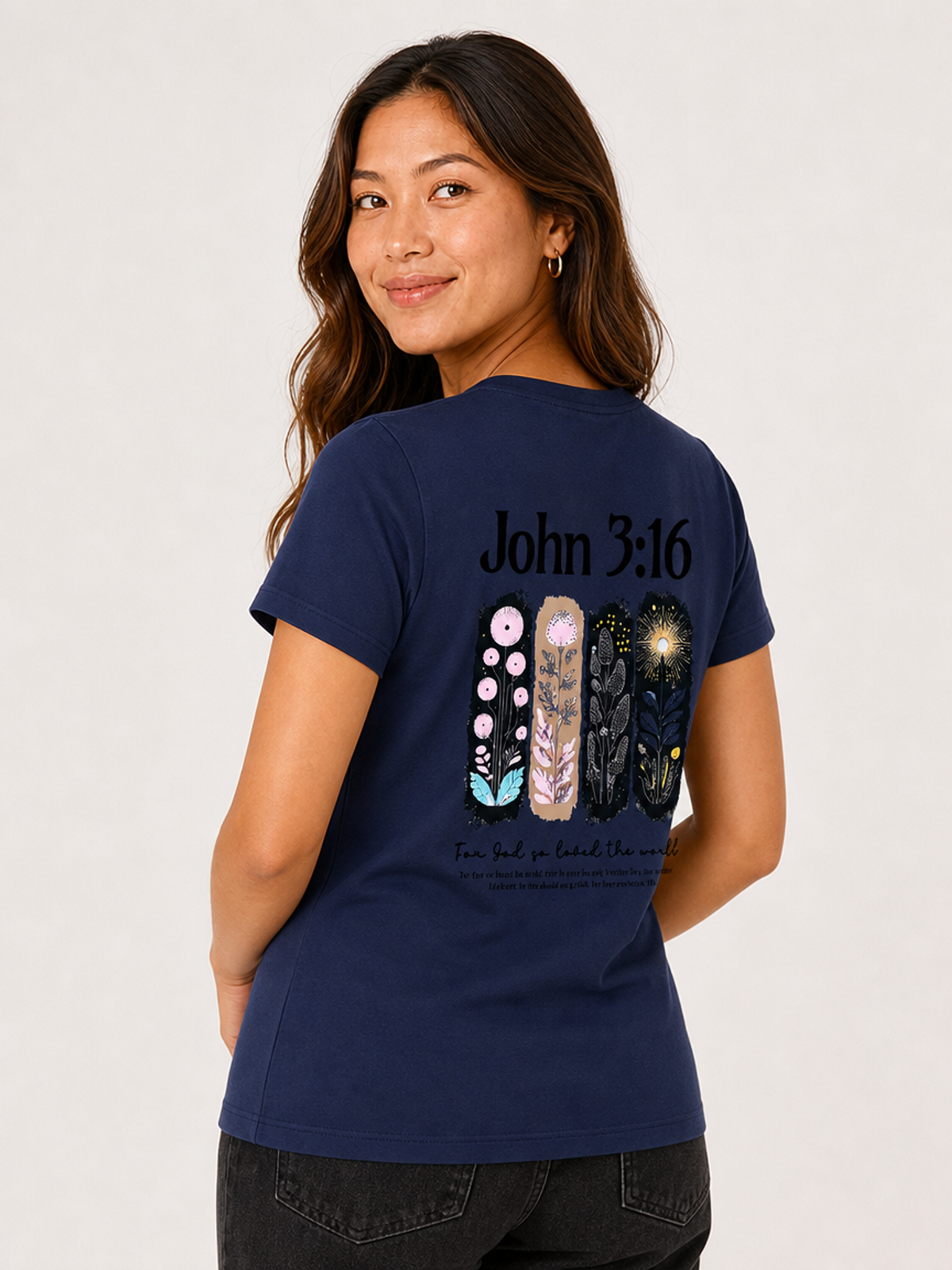 For God So Loved – T-shirt de Manga Curta | Caminho Collection | Sheepfy