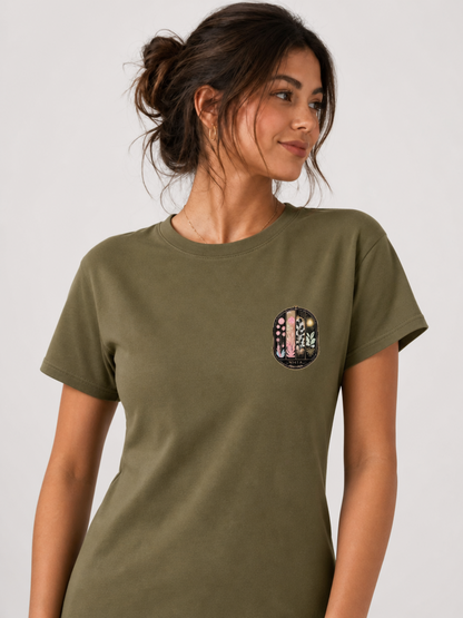 On Earth as It Is in Heaven – T-shirt de Manga Curta | Caminho Collection | Sheepfy