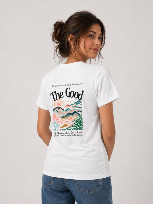 All Things Good – T-shirt de Manga Curta | Caminho Collection | Sheepfy