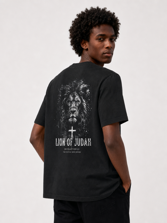 Lion of Judah – T-shirt Oversized | Caminho Collection | Sheepfy