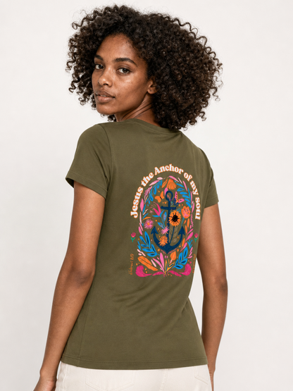 My Soul Has Found Its Anchor – T-shirt de Manga Curta | Caminho Collection | Sheepfy