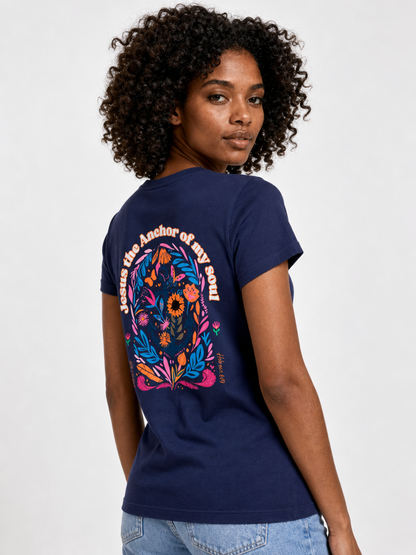 My Soul Has Found Its Anchor – T-shirt de Manga Curta | Caminho Collection | Sheepfy